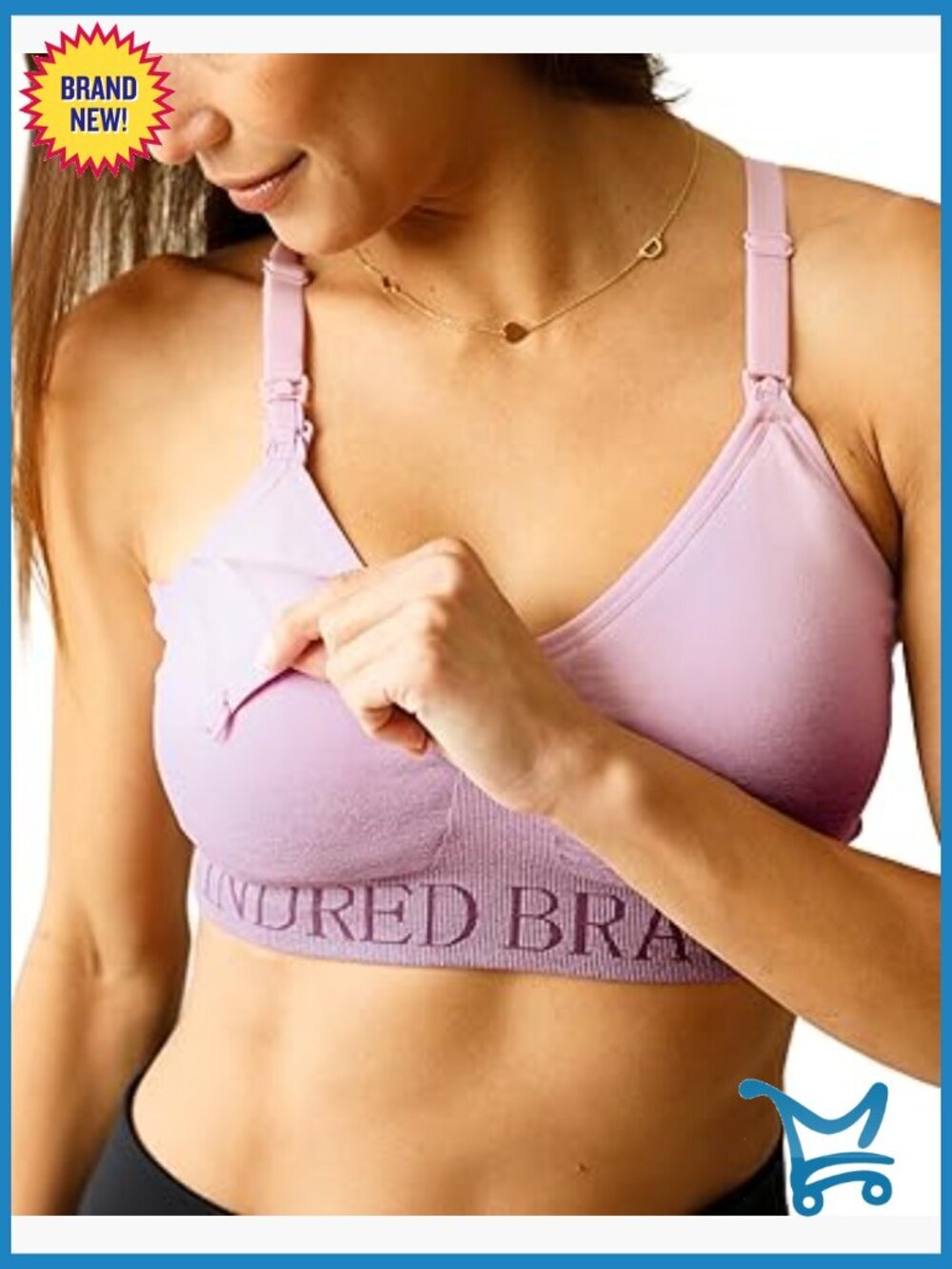 Hands-Free Pumping Bra Sports Nursing Bra Adjustable EasyClip Works All Pumps